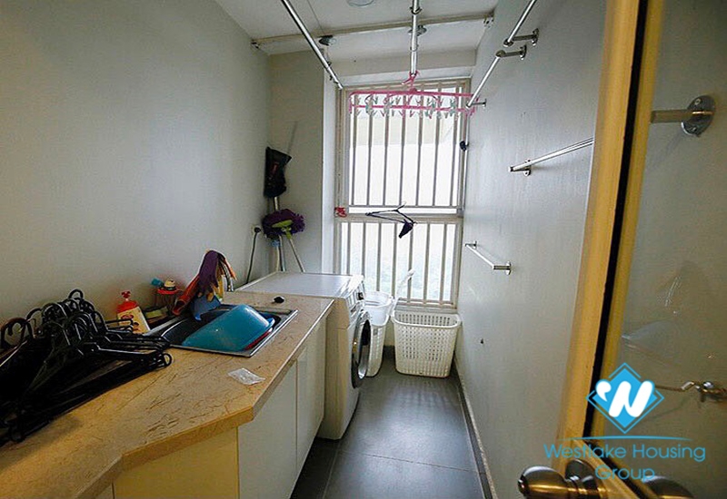 High floor fully furnished three bedroom apartment for rent in ciputra